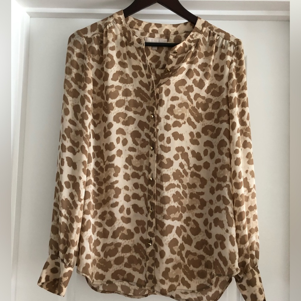 Banana republic leopard blouse
